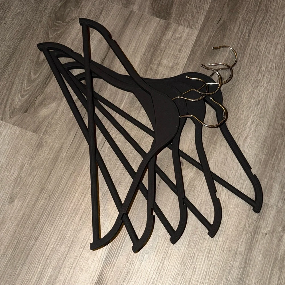 Set of Black Clothes Hangers